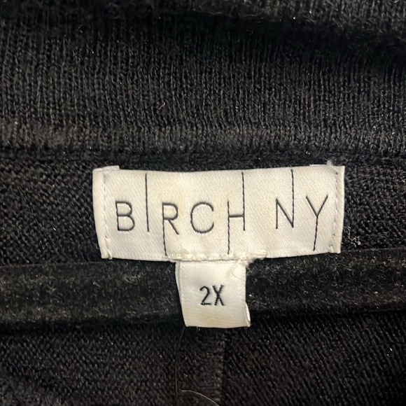 Birch NY Size 2X Cowl Neck & Fringe Sweater - Picture 3 of 6